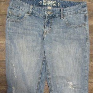 Mossimo Supply Co. Capri Distressed Jean Shorts